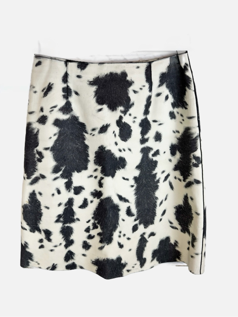 Burberry | Cow Print Leather Skirt, EU 40